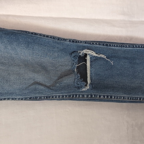 Boyish Dempsey High Rise Button Fly Distressed Raw Hem Denim Jeans Size 25 - Picture 4 of 11